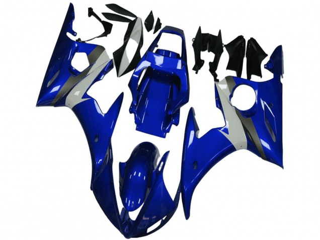 2003-2004 Yamaha YZF R6 Motorcycle Fairing - Blue White