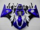 2003-2004 Yamaha YZF R6 Motorcycle Fairings - Blue White Glossy Black