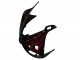 2003-2004 Yamaha YZF R6 Motorcycle Fairing - Glossy Black Red Flame