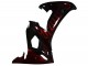 2003-2004 Yamaha YZF R6 Motorcycle Fairing - Glossy Black Red Flame