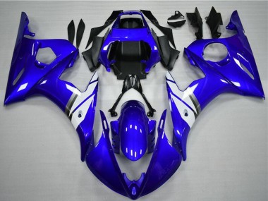 Shop 2003-2004 Yamaha YZF R6 Motorcycle Fairings - Blue White