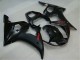 2003-2004 Yamaha YZF R6 Motorcycle Fairings - Glossy Black Matte Black Red Decals