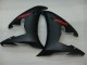 2003-2004 Yamaha YZF R6 Motorcycle Fairings - Glossy Black Matte Black Red Decals