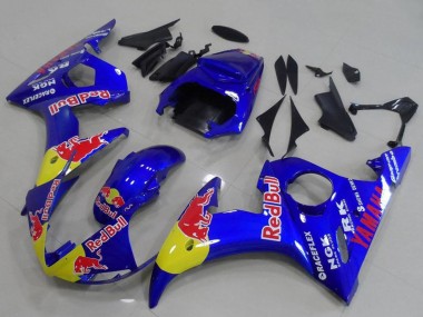 Shop 2003-2004 Yamaha YZF R6 Motorcycle Fairings - Blue Yellow Red Bull