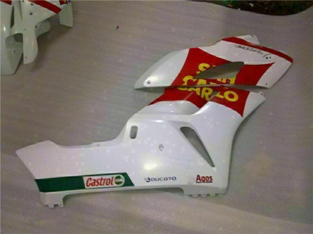2004-2005 Honda CBR1000RR Motorcycle Fairings - White Red Yellow San Carlo 58