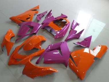 Shop 2004-2005 Kawasaki ZX10R Motorcycle Fairings - Orange and Pink