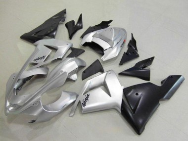 Shop 2004-2005 Kawasaki ZX10R Motorcycle Fairing - Silver Black Ninja