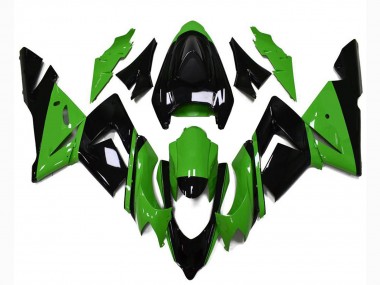 Shop 2004-2005 Kawasaki ZX10R Motorcycle Fairings - Glossy Black Green