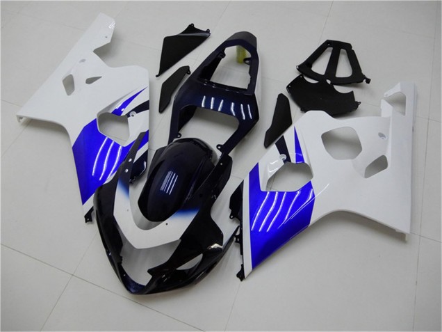 2004-2005 Suzuki GSXR 600/750 Bike Fairings - White Blue Black