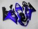2004-2005 Suzuki GSXR 600/750 Motorcycle Fairings - Blue Glossy Black
