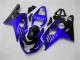 2004-2005 Suzuki GSXR 600/750 Motorcycle Fairings - Blue Glossy Black