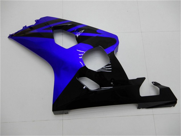 2004-2005 Suzuki GSXR 600/750 Motorcycle Fairings - Blue Glossy Black