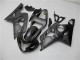 2004-2005 Suzuki GSXR 600/750 Motorcycle Fairings - Grey Black Flame
