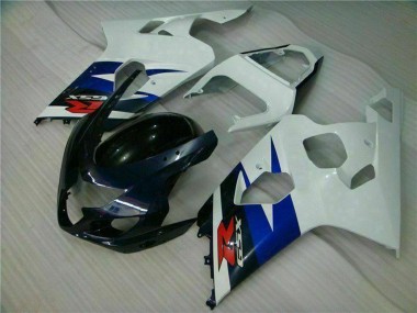 Shop 2004-2005 Suzuki GSXR 600/750 Motorcycle Fairings - White Blue Glossy Black Red