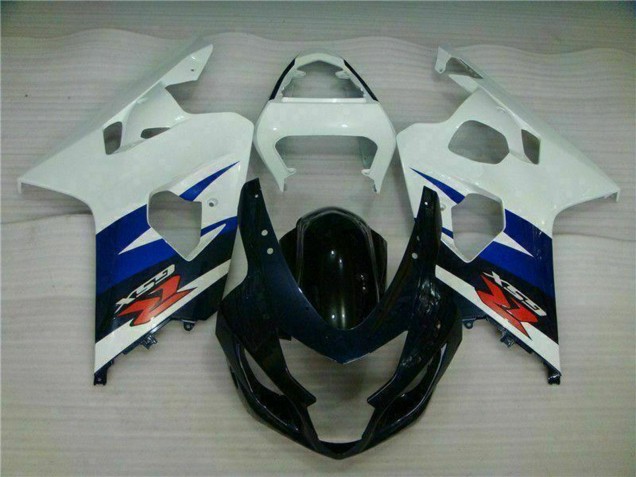 2004-2005 Suzuki GSXR 600/750 Motorcycle Fairings - White Blue Glossy Black Red