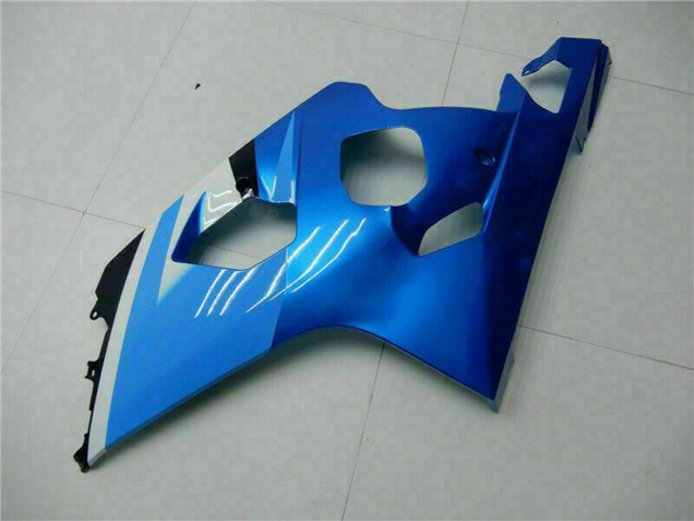 2004-2005 Suzuki GSXR 600/750 Motorcycle Fairings - White Blue Black