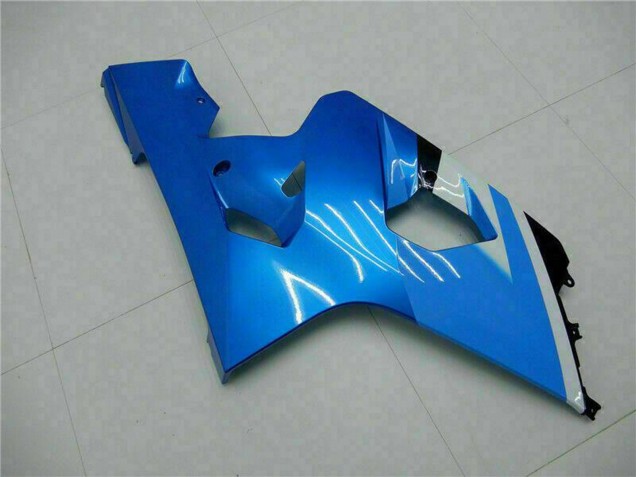 2004-2005 Suzuki GSXR 600/750 Motorcycle Fairings - White Blue Black