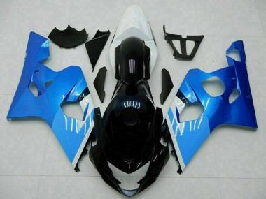 Shop 2004-2005 Suzuki GSXR 600/750 Motorcycle Fairings - White Blue Black