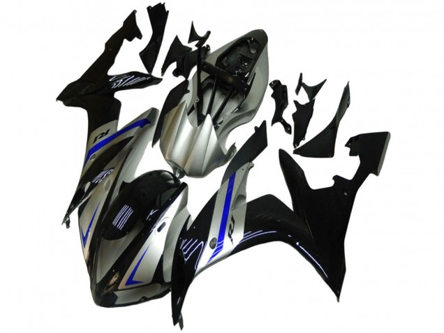 2004-2006 Yamaha YZF R1 Motorcycle Fairings - Silver Blue Black
