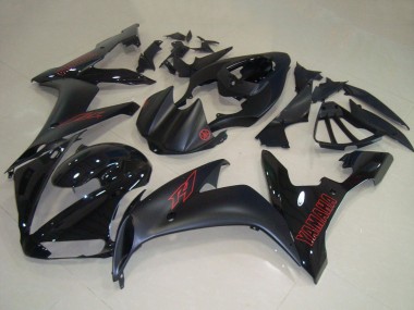 Shop 2004-2006 Yamaha YZF R1 Motorcycle Fairings - Glossy Black Matte Black Red