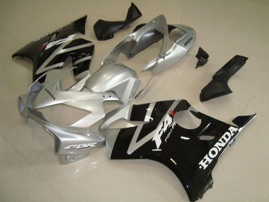 Shop 2004-2007 Honda CBR600 F4i Motorcycle Fairing - Silver Glossy Black
