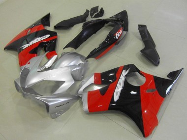 Shop 2004-2007 Honda CBR600 F4i Motorcycle Fairings - Silver Red Glossy Black