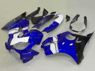Shop 2004-2007 Honda CBR600 F4i Motorcycle Fairings - White Blue Glossy Black