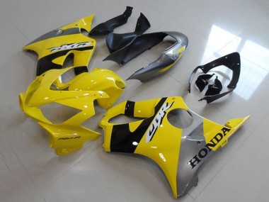 Shop 2004-2007 Honda CBR600 F4i Motorcycle Fairings - Yellow Silver Glossy Black