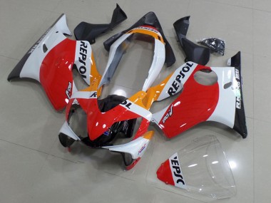 Shop 2004-2007 Honda CBR600 F4i Motorcycle Fairings - White Red Yellow Glossy Black Repsol