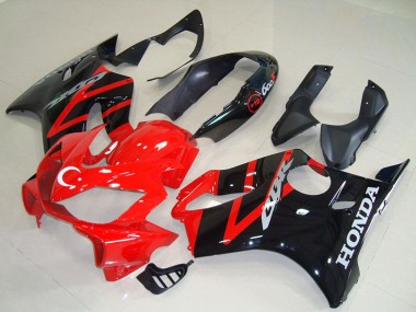 Shop 2004-2007 Honda CBR600 F4i Motorcycle Fairing Kits - Red Glossy Black