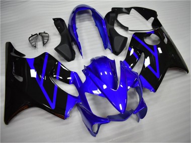 Shop 2004-2007 Honda CBR600 F4i Motorcycle Fairing Kits - Blue Glossy Black