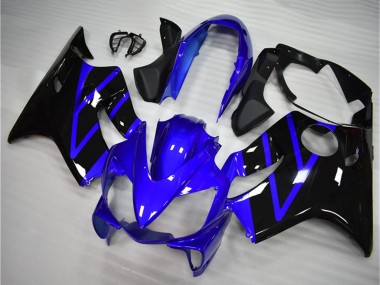 Shop 2004-2007 Honda CBR600 F4i Motorcycle Fairing Kits - Blue Glossy Black