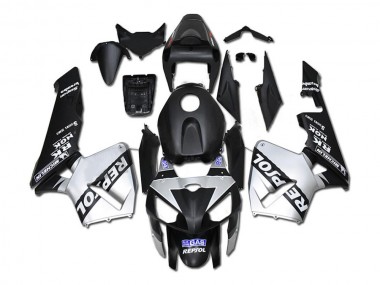 Shop 2005-2006 Honda CBR600RR Motorcycle Fairings - Black Silver Repsol