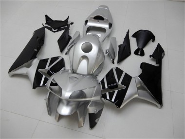 Shop 2005-2006 Honda CBR600RR Motorcycle Fairing - Silver Black