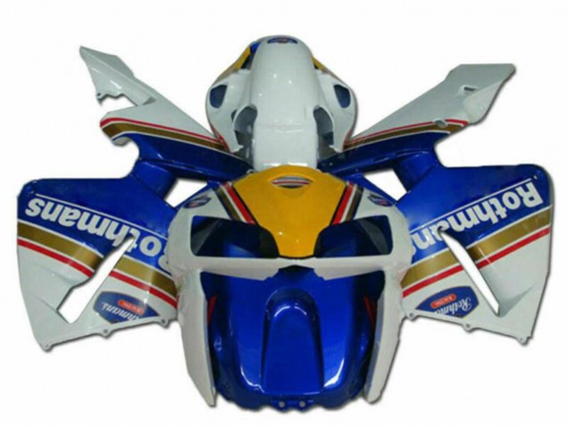 2005-2006 Honda CBR600RR Motorcycle Fairings - Blue Gold Red White Rothmans