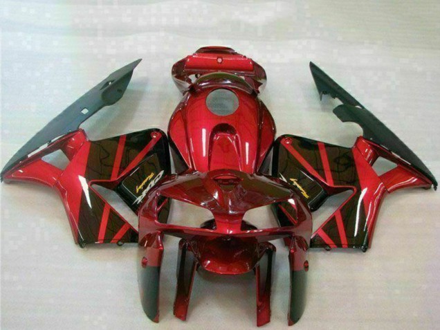2005-2006 Honda CBR600RR Bike Fairings - Red Black