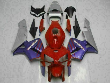 Shop 2005-2006 Honda CBR600RR Motorcycle Fairings - Red Purple Grey