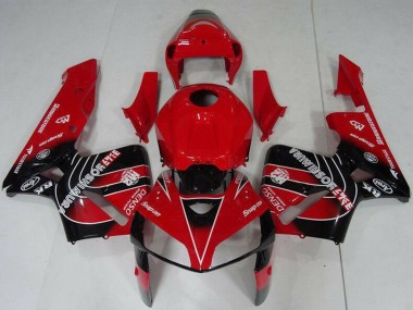 Shop 2005-2006 Honda CBR600RR Motorcycle Fairings Kit - Red Black