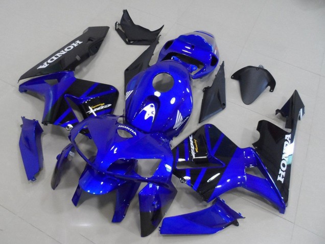 2005-2006 Honda CBR600RR Motorcycle Fairing Kits - Blue Black