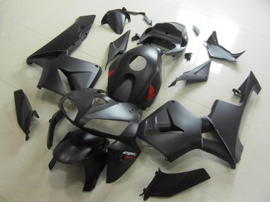 Shop 2005-2006 Honda CBR600RR Motorcycle Fairings - Matte Black Red Decal