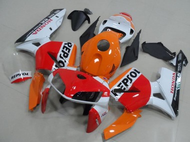 Shop 2005-2006 Honda CBR600RR Bike Fairings - Orange White Red Glossy Black Repsol