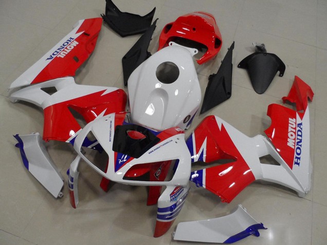 2005-2006 Honda CBR600RR Abs Motorcycle Fairings - White Red Blue