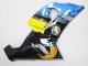 2005-2006 Kawasaki ZX6R Motorcycle Fairings - Blue Yellow Black Shark