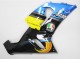 2005-2006 Kawasaki ZX6R Motorcycle Fairings - Blue Yellow Black Shark