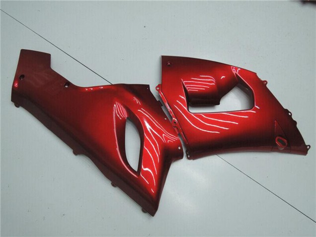 2005-2006 Kawasaki ZX6R Motorcycle Fairings - Candy Red