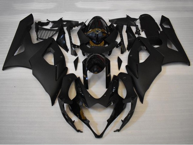 2005-2006 Suzuki GSXR 1000 Motorcycle Fairings Kits - Glossy Black Matte Black