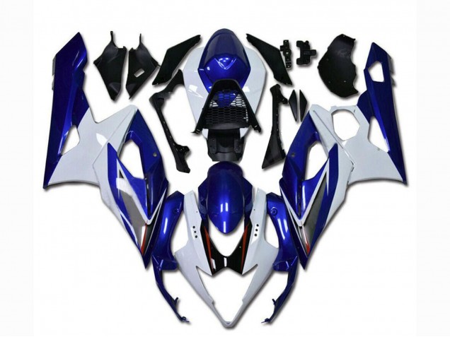 2005-2006 Suzuki GSXR 1000 Motorcycle Fairing - White Blue