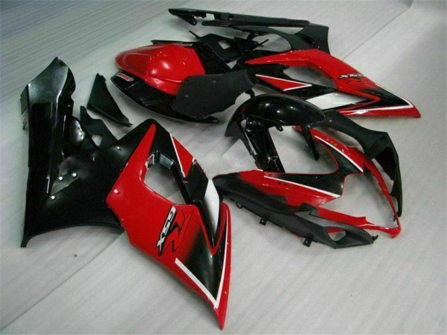 2005-2006 Suzuki GSXR 1000 Motorcycle Fairings - Red Glossy Black Matte Black