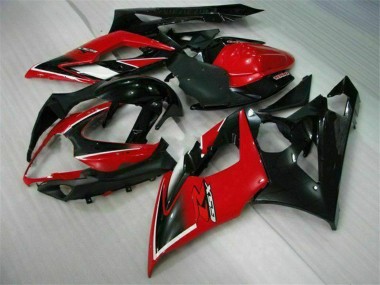 Shop 2005-2006 Suzuki GSXR 1000 Motorcycle Fairings - Red Glossy Black Matte Black