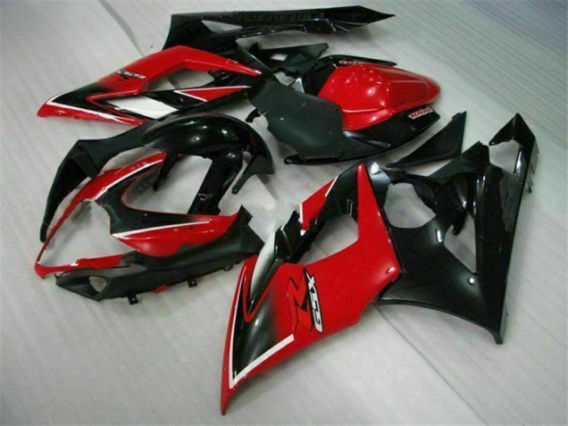 2005-2006 Suzuki GSXR 1000 Motorcycle Fairings - Red Glossy Black Matte Black